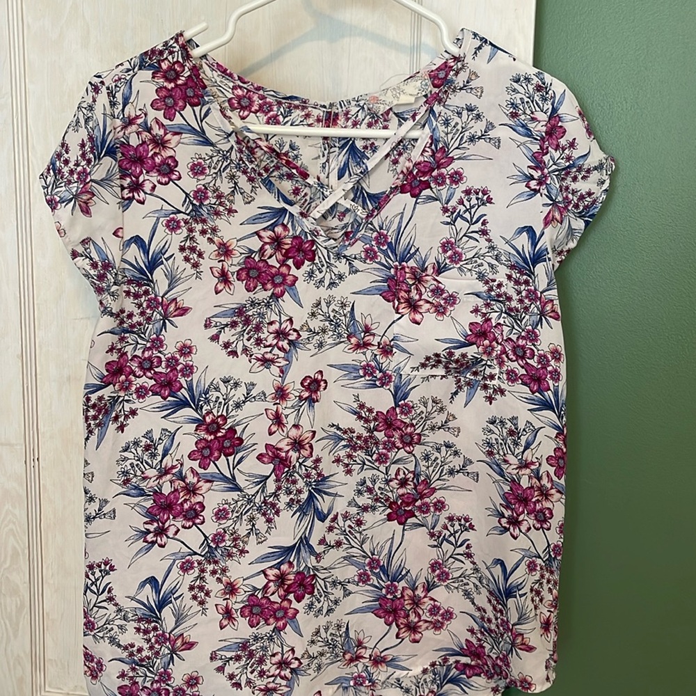 Flower print top